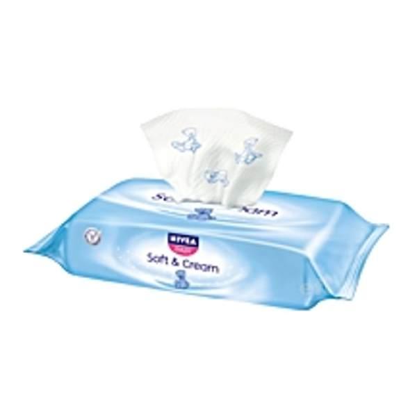 Nivea Baby Soft & Cream Wipes-pack of 63 pcs