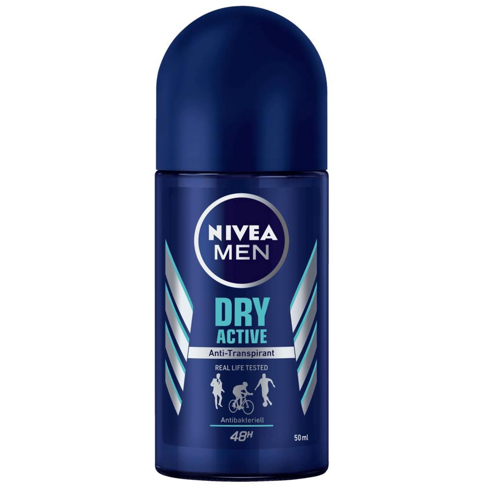 Nivea Men Roll-On Deodorant Dry Active -50 ml