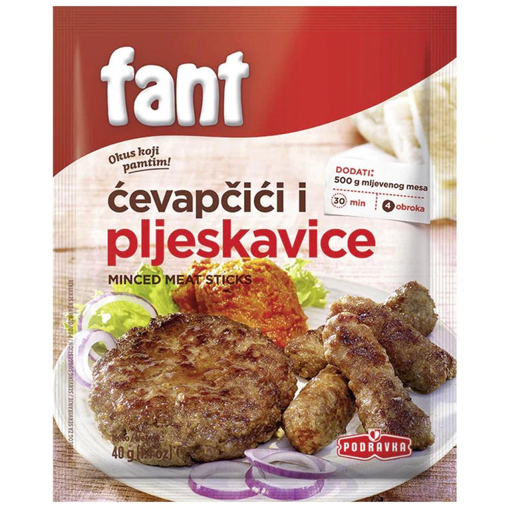Podravka Fant Seasoning for Minced Meat Sticks Cevapcici - 40 g