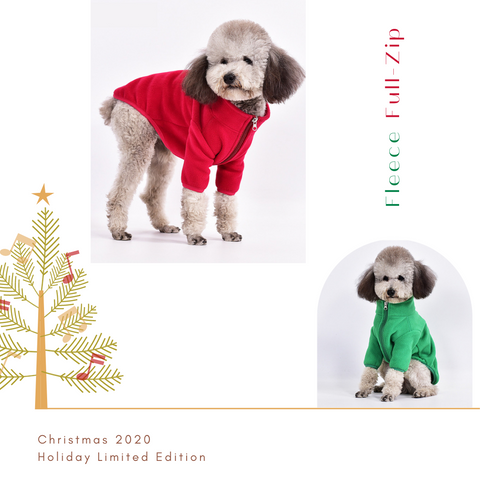 dog fleece full-zip jacket