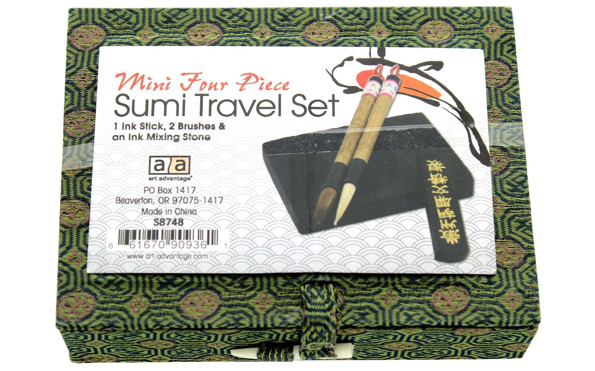 Art Advantage Sumi-e Ink & Brush Set 4pc