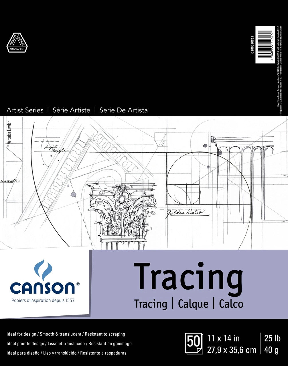 Canson Artist Tracing Pads #25 11X14