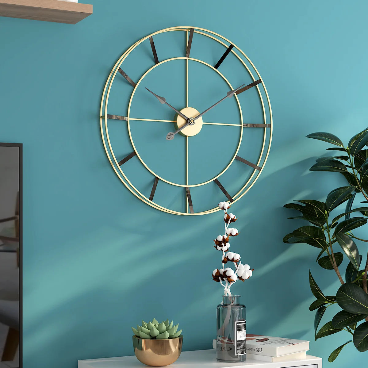 Minimalist Geometric Wall Clock