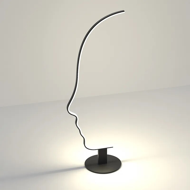 Nordic Face Silhouette Floor light