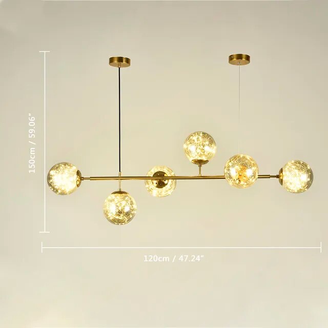 Golden Glass Pendant Light