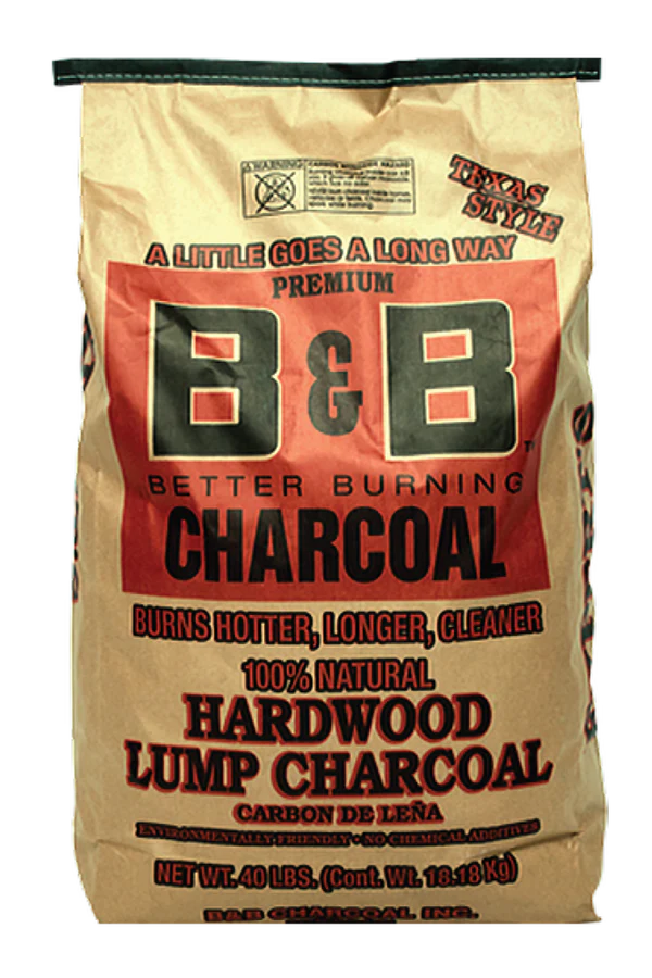 B&B Charcoal 40 lb. B&B Oak Lump Charcoal