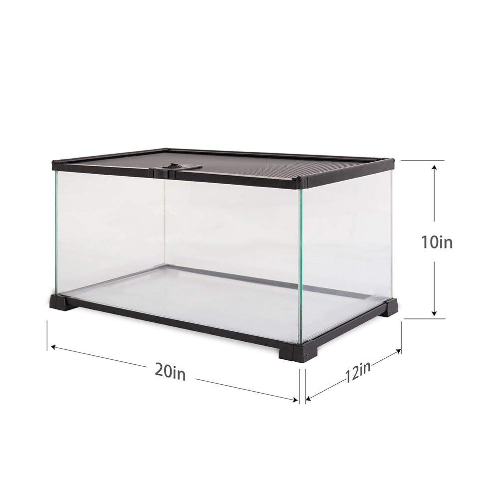 glass terrarium full size long depth height