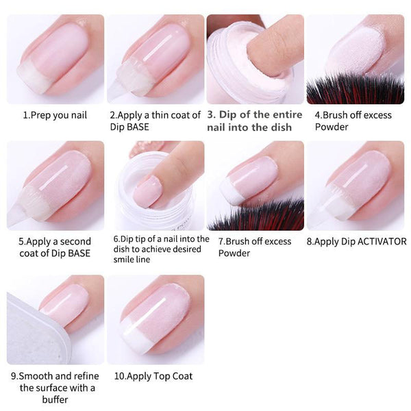 How to Use Dipping Powder to Make French Nails – BORN PRETTY