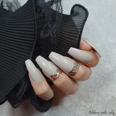 Classic White French Manicure