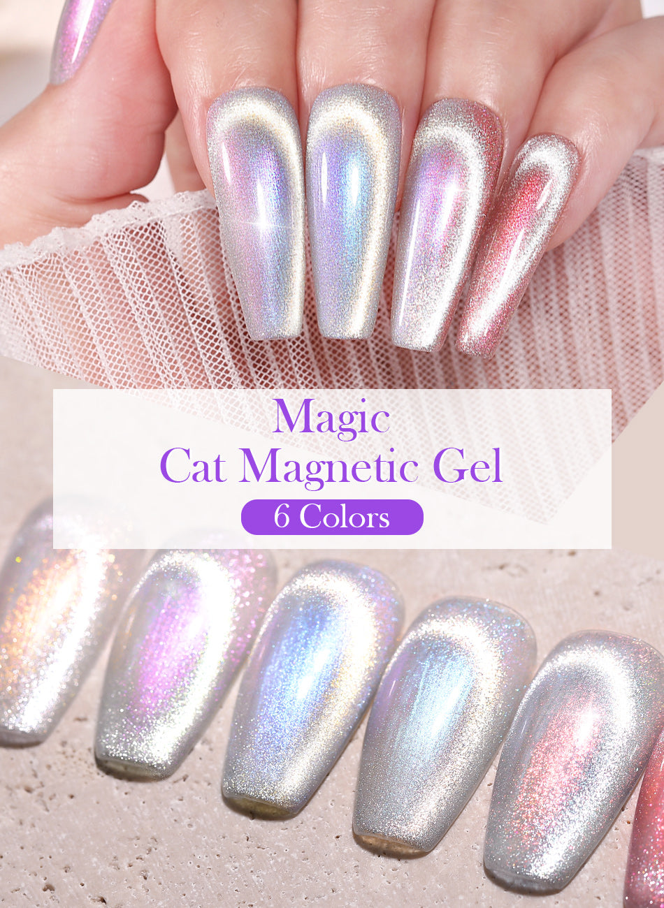 Purple Magic Cat Magnetic Gel MCM02 10ml 8 Purple Magic Cat Magnetic Gel MCM02 10ml -Born Pretty Salon BTB 01