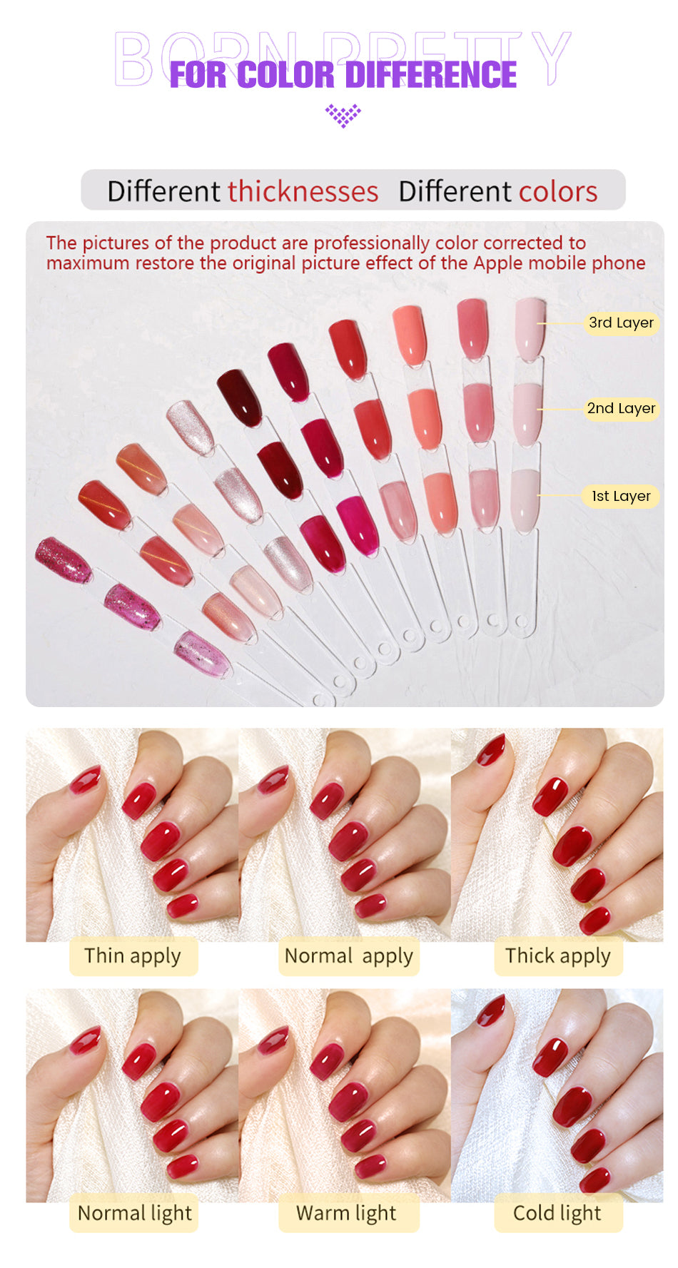 Purple Magic Cat Magnetic Gel MCM02 10ml 14 Purple Magic Cat Magnetic Gel MCM02 10ml -Born Pretty Salon BTB 07