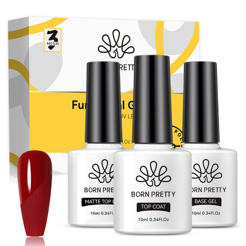 3Pcs Base Top Coat Set 10ml