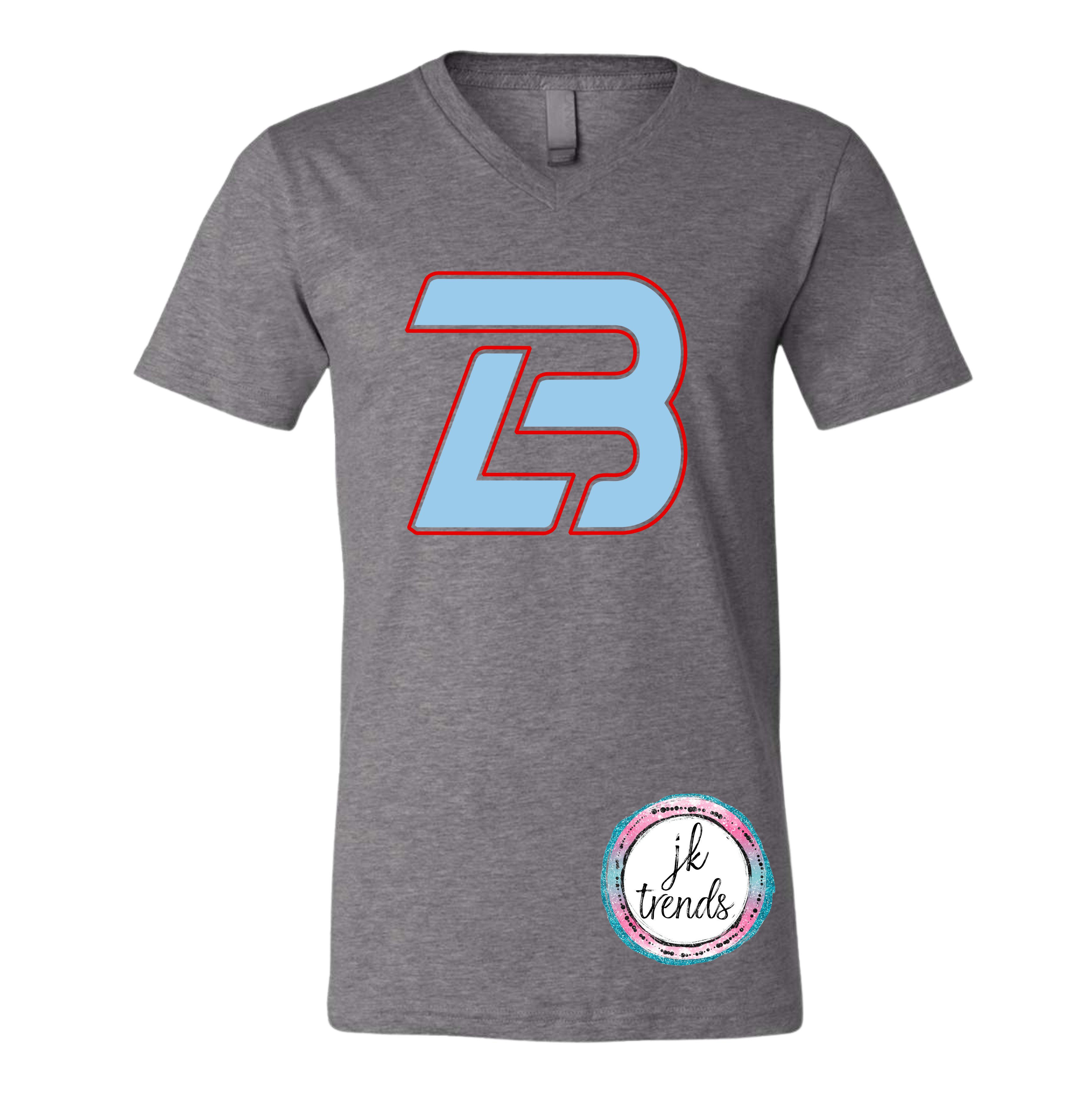 Lonestar Baseball V-Neck Bella Canvas