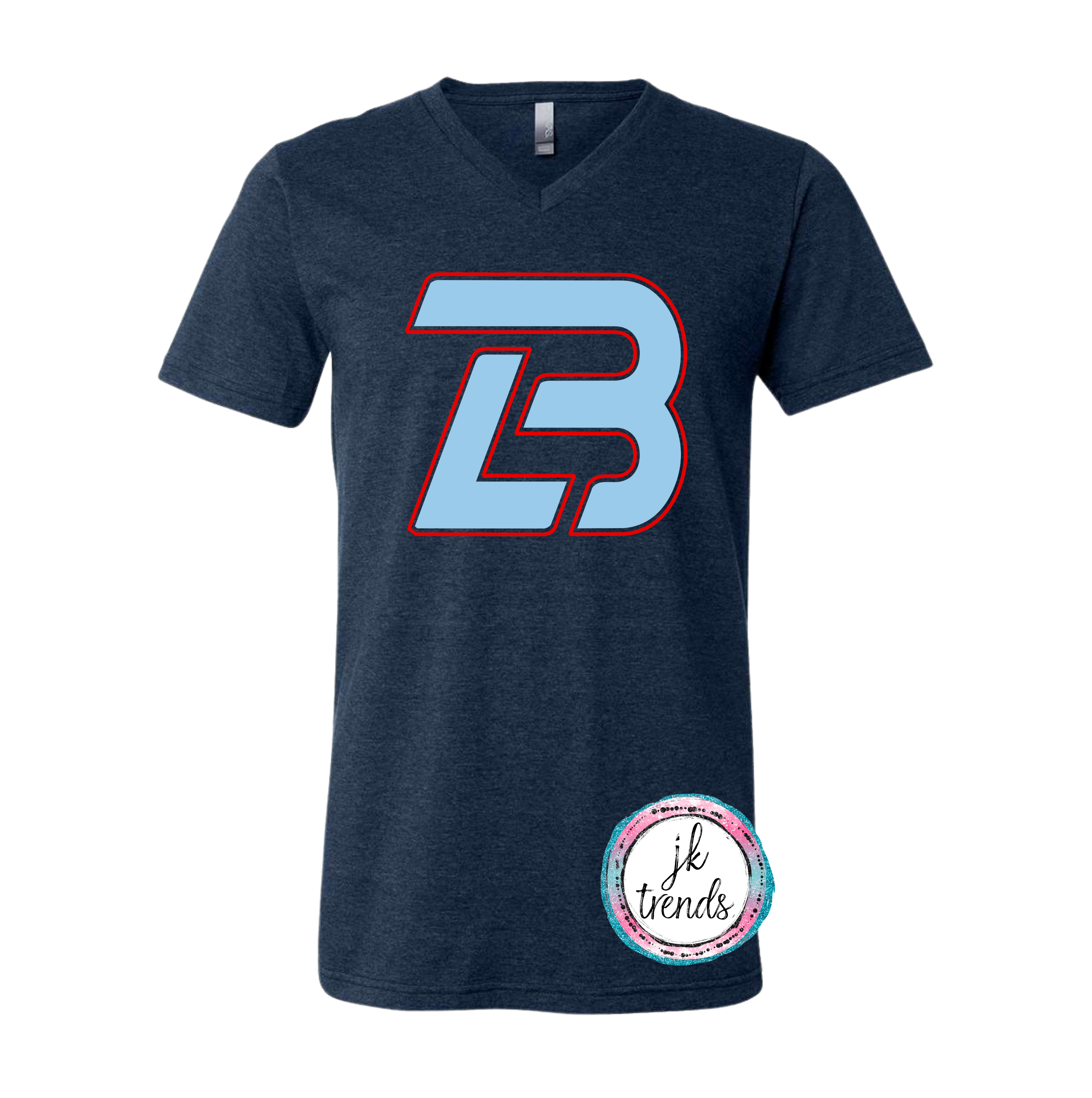 Lonestar Baseball V-Neck Bella Canvas