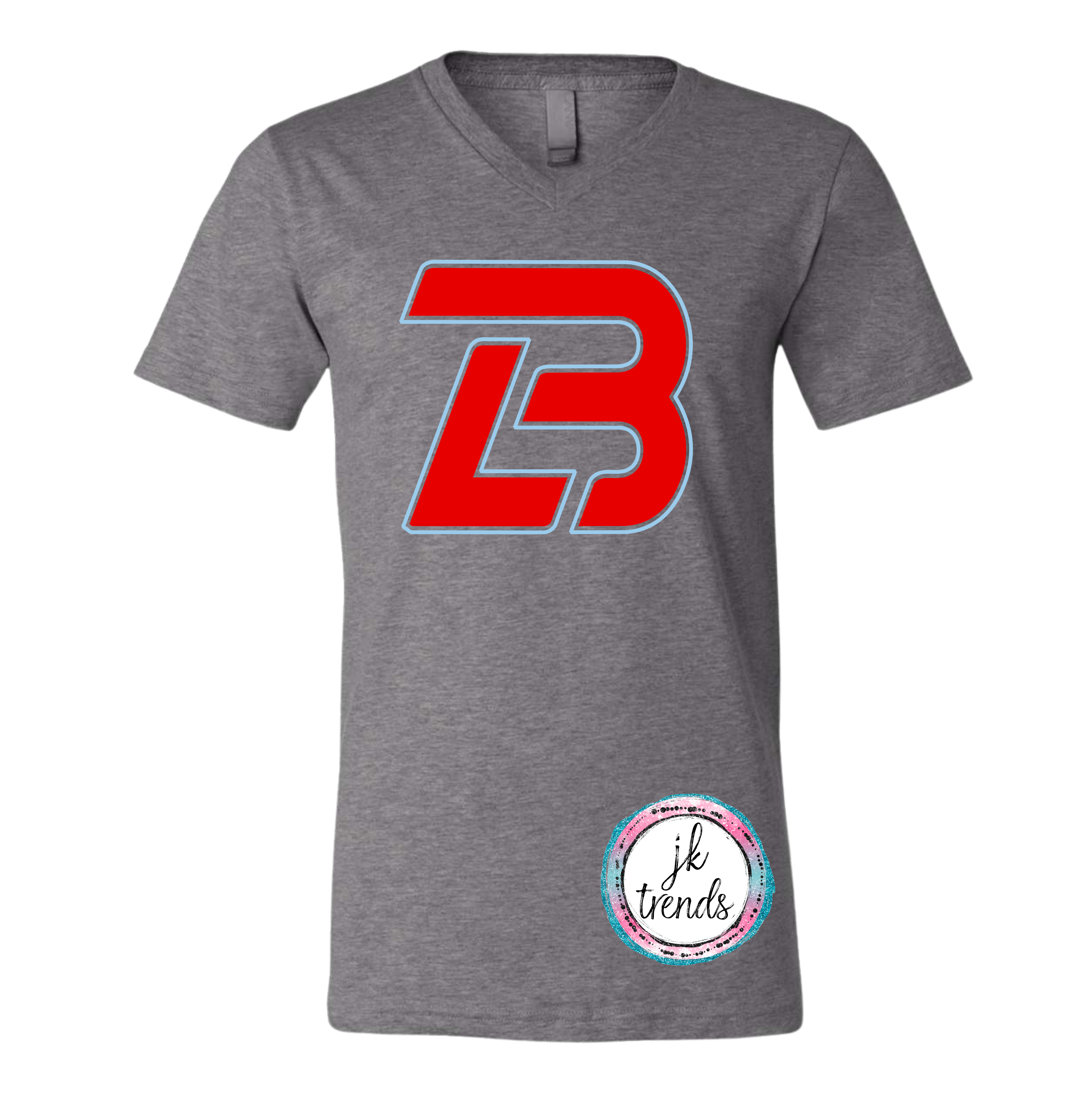 Lonestar Baseball V-Neck Bella Canvas