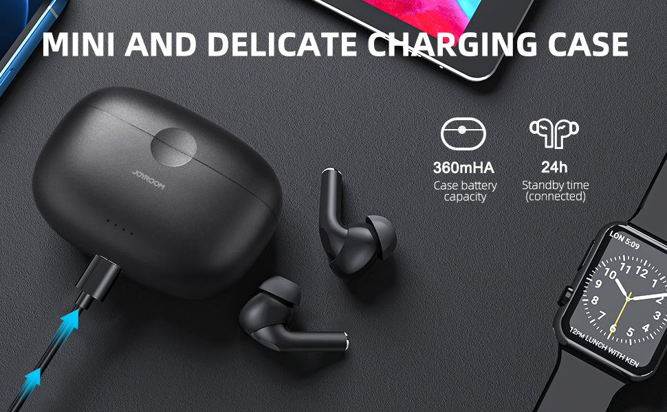 TA2 Active Noise Cancelling Wireless Earbuds ANC/Bluetooth 5.2/in-Ear for Work, Home, Office