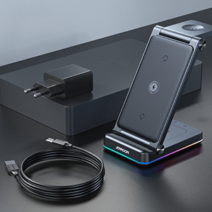 What You Get? 3 in 1 charging station x 1 18W adapter x 1 Cable x 1 Manual x 1