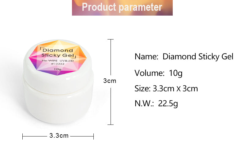 diamond sticky gel nail glue 1