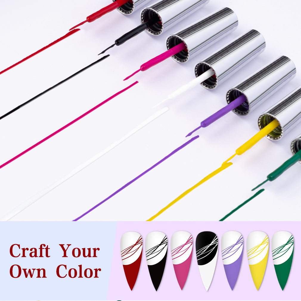 Nail Liner Gel 7 Colors Kit B - 2