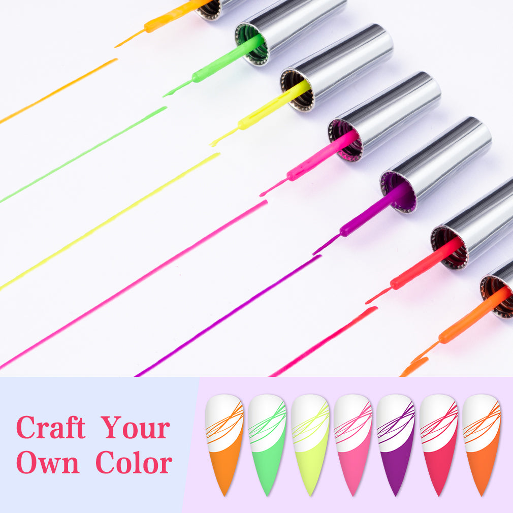 Nail Liner Gel 7 Colors Kit C - 2