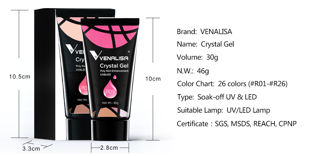 Gel cristalino poligel 2 de Venalisa