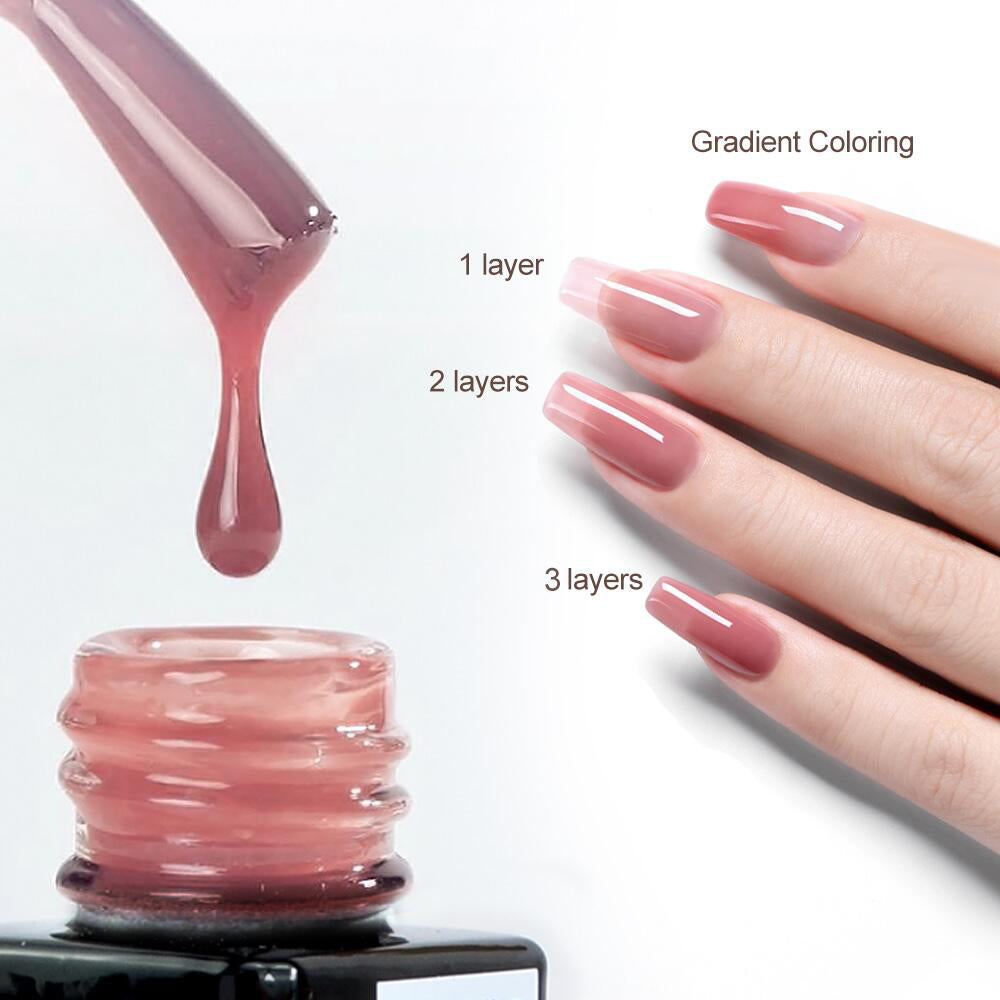 Jelly Transparent Color 15ml Gel Polish - 2