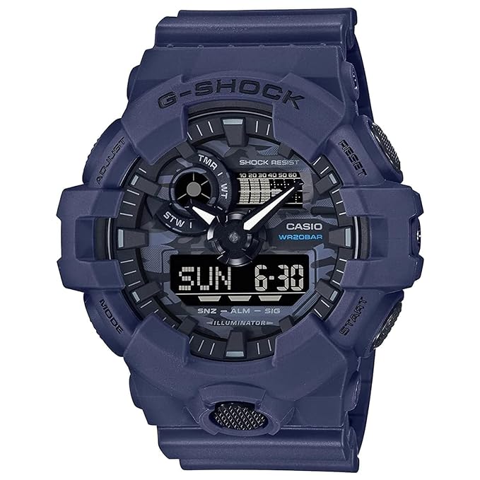 Casio G-Shock Analog-Digital Blue Dial Men Watch G1210 GA-700CA-2ADR