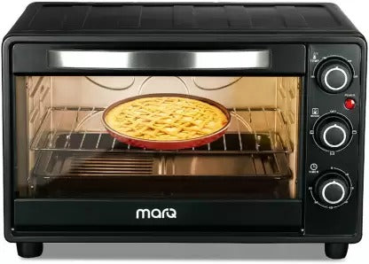 Open Box, Unused MarQ by Flipkart 26-Litre 26AOTMQB Oven Toaster Grill OTG with 4 Skewers and Inbuilt light Black