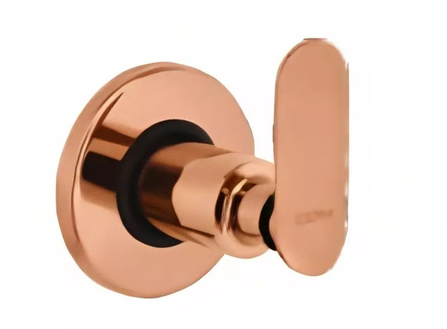 Cera Brooklyn Single Lever Stop Cock for 20 mm Pipe Line with Inner Head Rose Gold F1018351RG