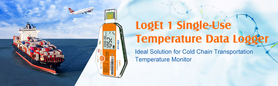 Elitech LogEt 1 Temperature Data Logger Single Use PDF Report USB Port 16000 Points main