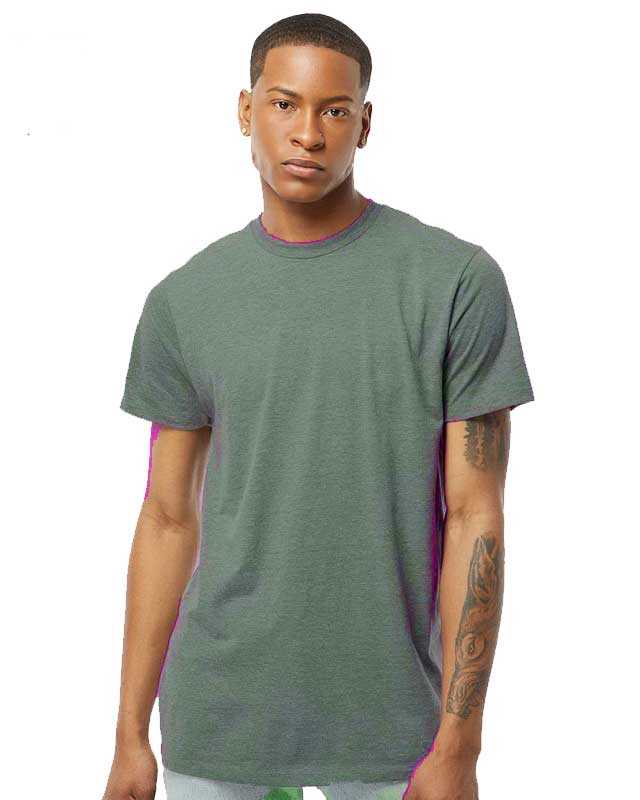 Tultex 541 Unisex Premium Cotton Blend T-Shirt - Agave Heather