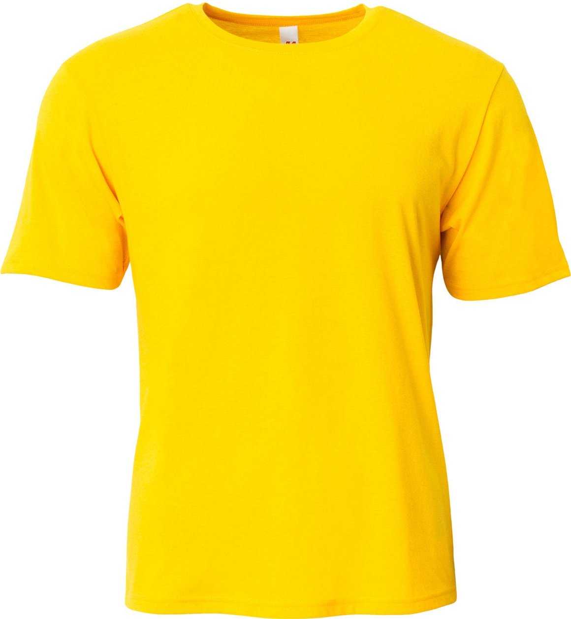 A4 NB3013 Youth Softek T-Shirt - Gold
