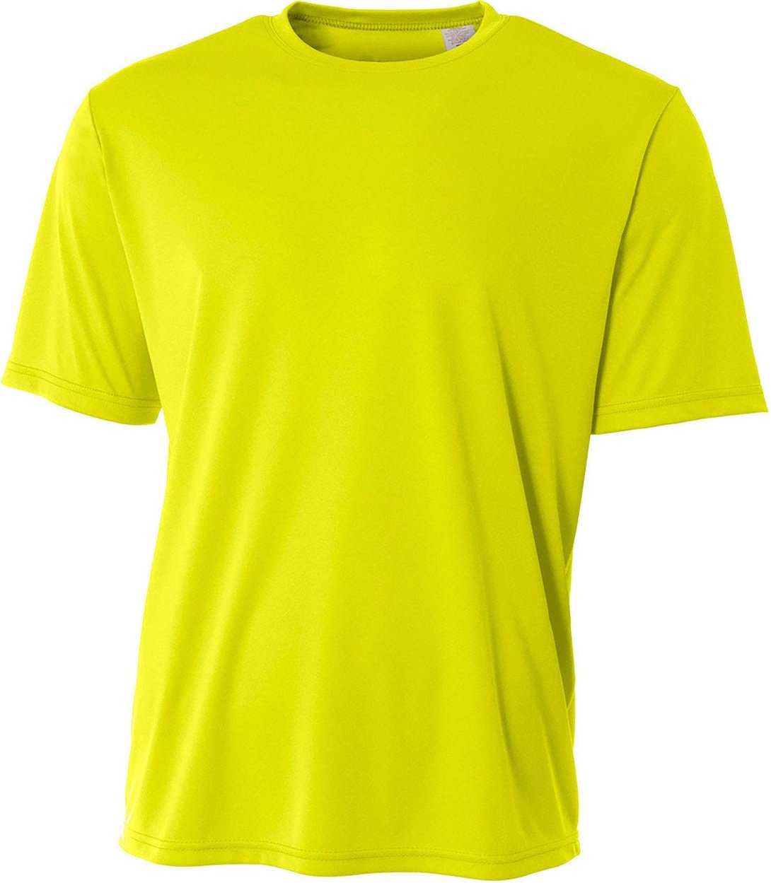 A4 NB3402 Sprint Short Sleeve Youth Tee - Safety Yellow