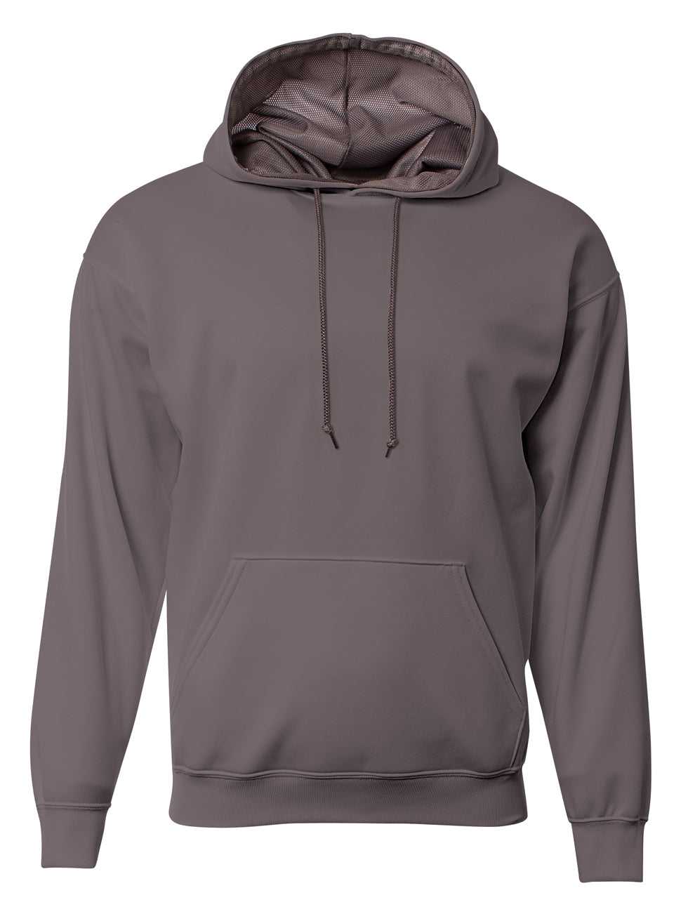 A4 N4279 Adult Sprint Fleece Hoodie - Graphite