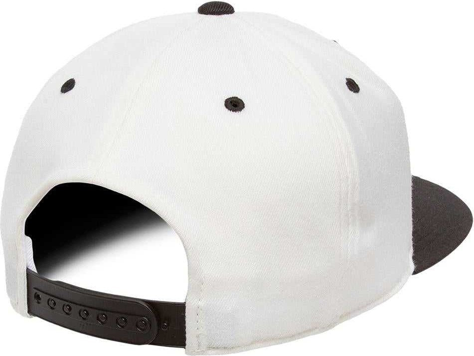 Flexfit 110 Flat Bill Snapback Cap - Natural Black