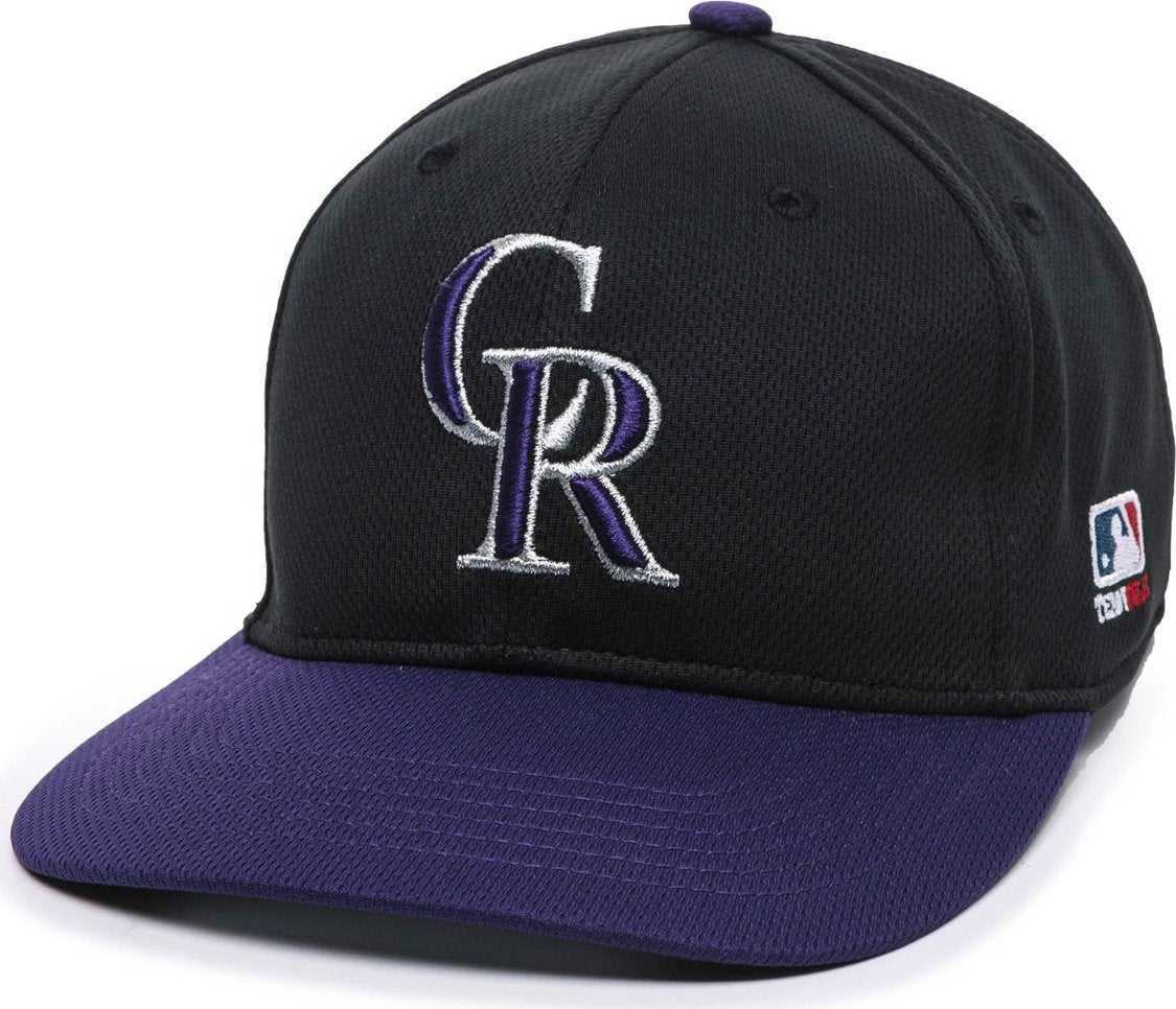 OC Sports MLB-350 MLB Polyester Baseball Adjustable Cap - Colorado Rockies Alternate