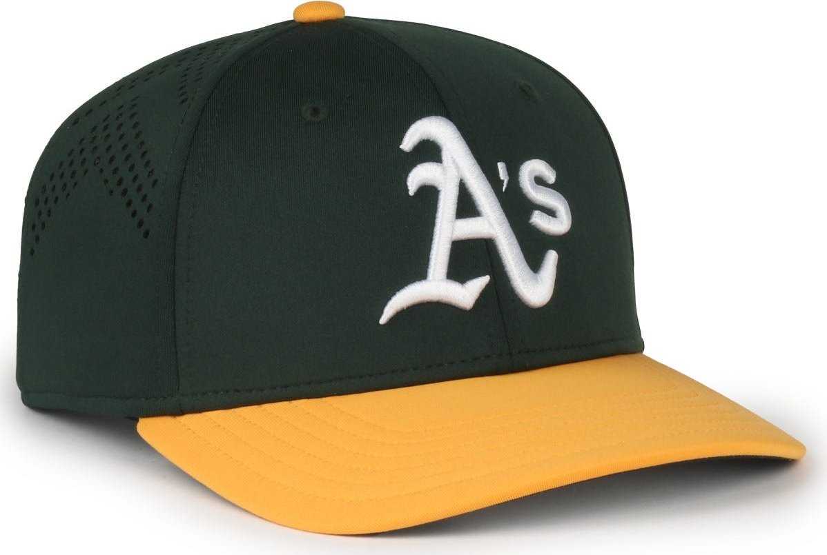 OC Sports MLB-650 Performance Snapback Baseball Cap - Oakland Athletics