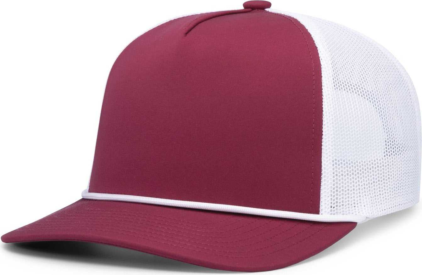 Pacific Headwear P423 Weekender Trucker Cap - Berry White Berry