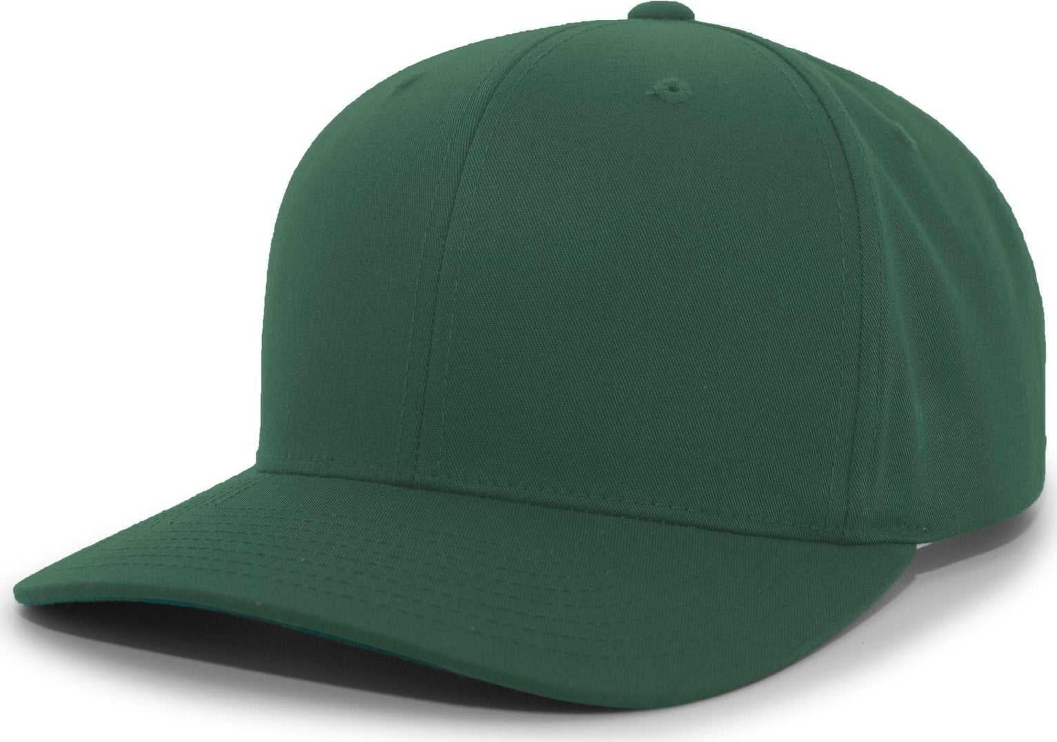 Pacific Headwear 302C Cotton Blend Hook-and-Loop Cap - Dark Green