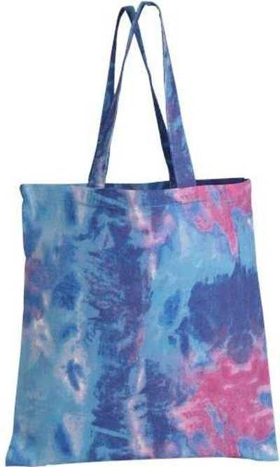Q-Tees TD800 Tie-Dyed Canvas Bag - Cotton Candy