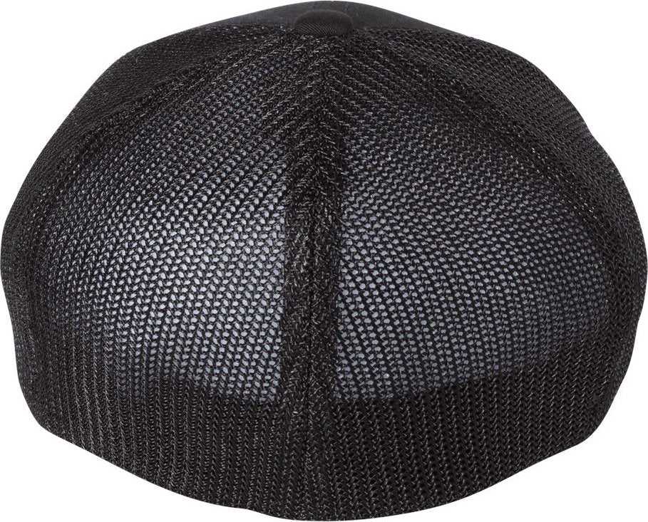 Richardson 110 Fitted Trucker with R-Flex Caps- Black