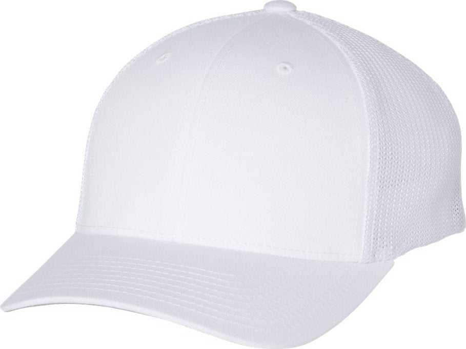 Richardson 110 Fitted Trucker with R-Flex Caps- White