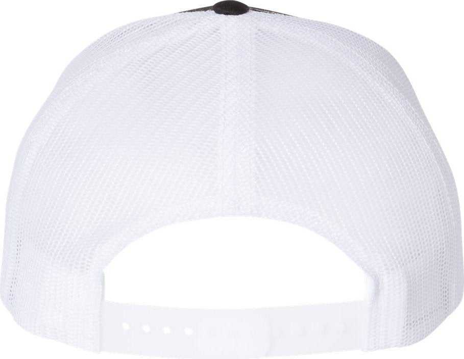 Richardson 112FP Trucker Caps- Black White