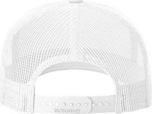 Richardson 112FPR Rope Trucker Cap - White Black