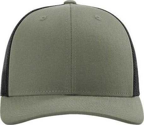 Richardson 115 Low Pro Trucker Cap - Loden Green/ Black