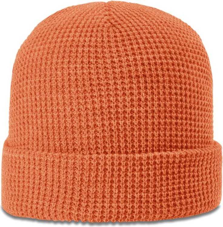 Richardson 146 Waffle Knit Beanies with Cuff - Coral