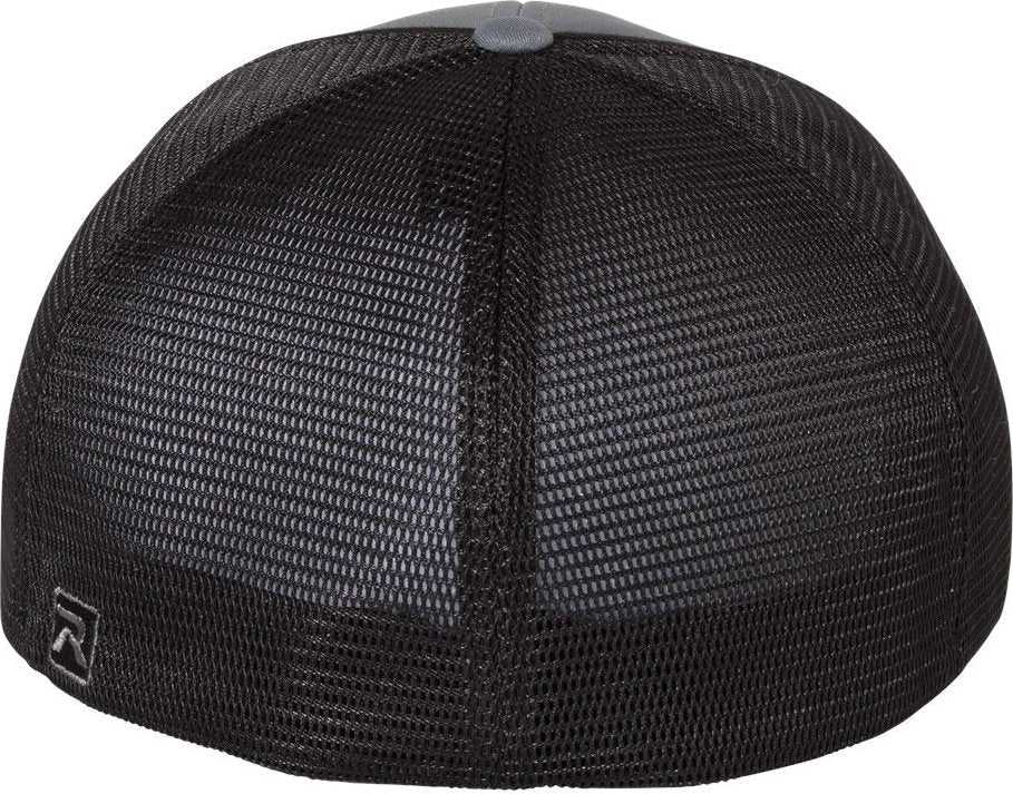 Richardson 172 Fitted Pulse Sportmesh with R-Flex Caps- Charcoal Black Split