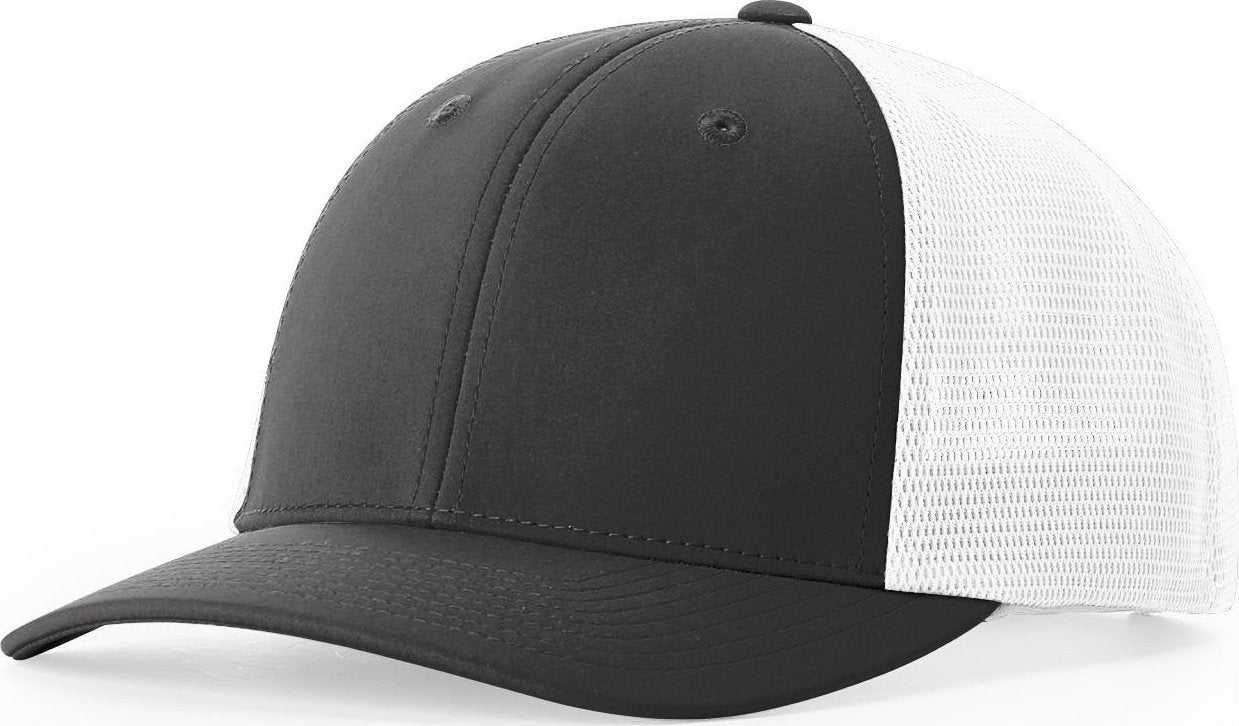 Richardson 173 Hood River Performance Trucker Caps - Charcoal White