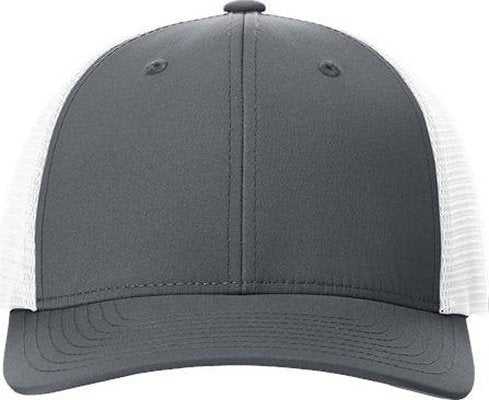 Richardson 174 Performance Trucker Caps - Charcoal White