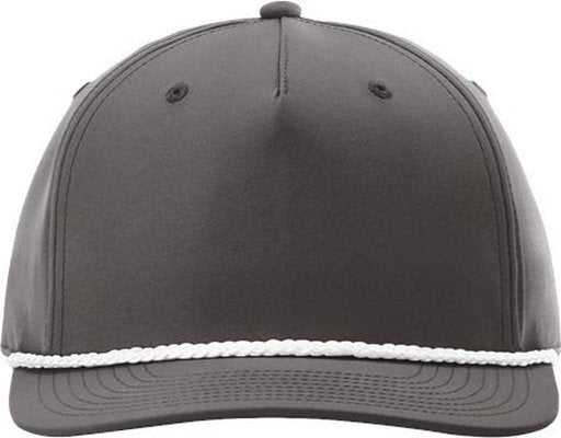 Richardson 258 Braided Performance Caps - Dark Grey White